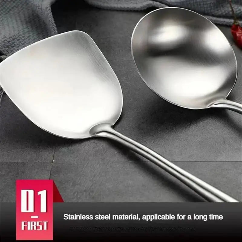 Iron Wok Spatula & Ladle Tool Set