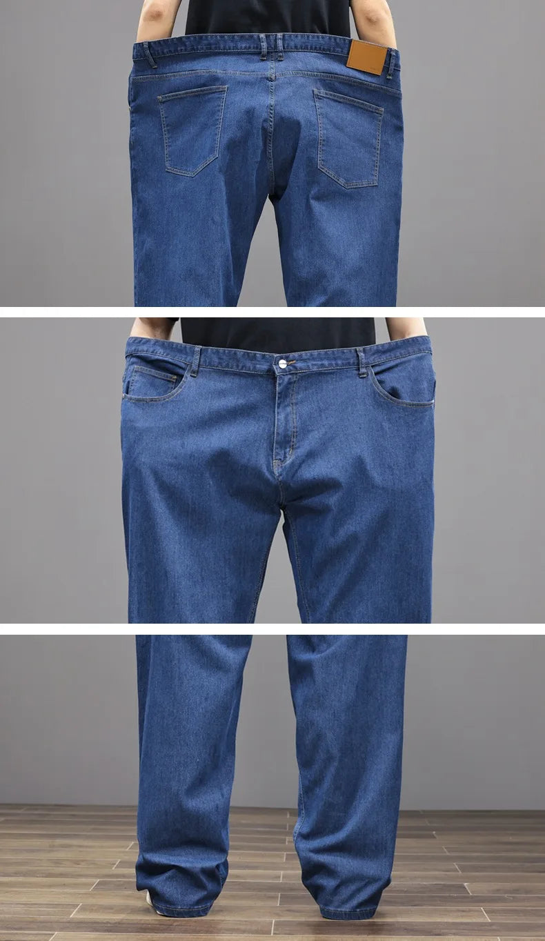 بنطلون جينز رجالي كبير جدًا مقاس 12XL