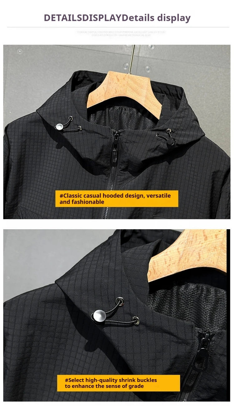 Men's Plus Size Workwear Jacket with Hood