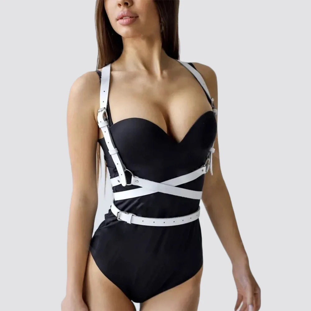 Women Red Harness Corset