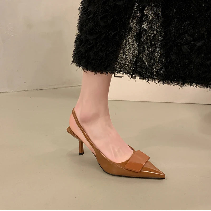 Pointed Toe Slingback Heels – Summer 2025