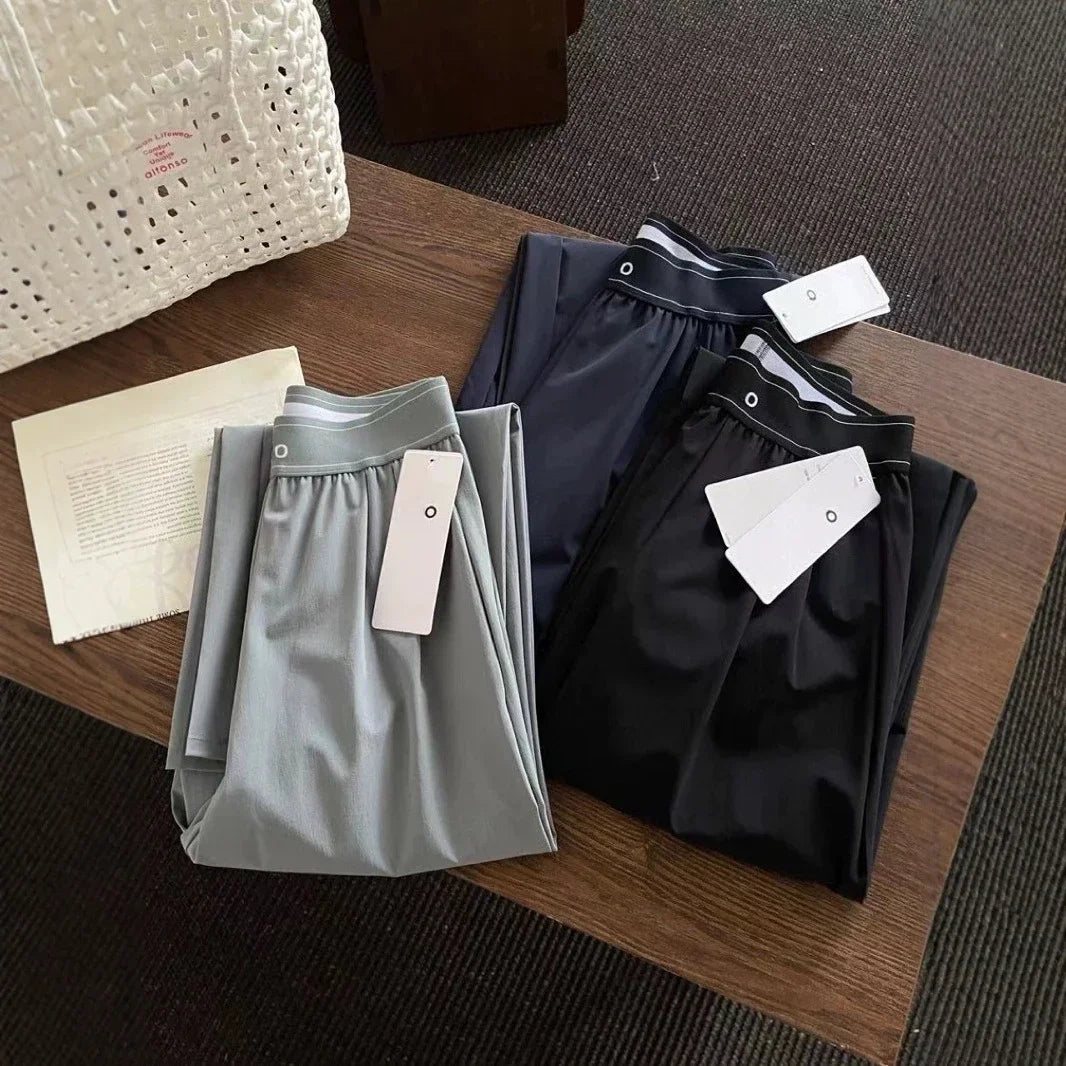 Women High-Waist Casual Street Trousers