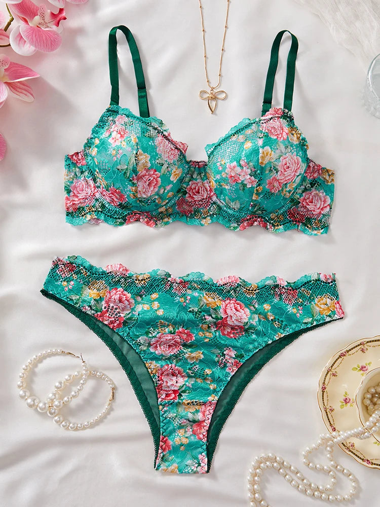 Women Romantic Lace Set