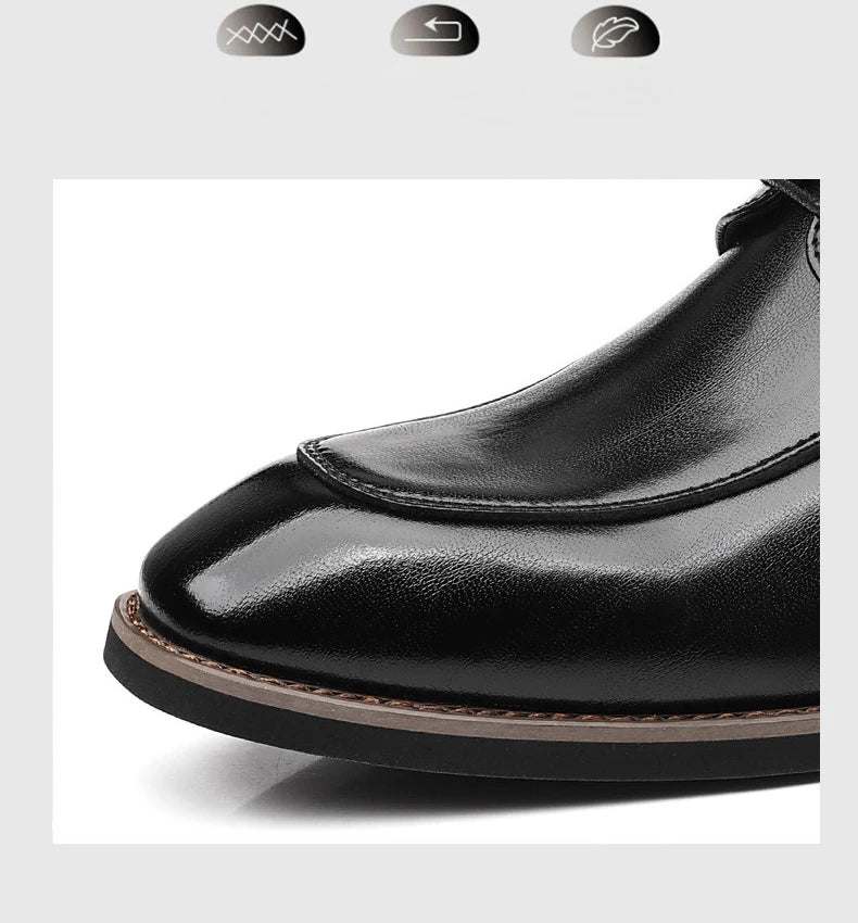 Men Large Size Leather Dress Shoes