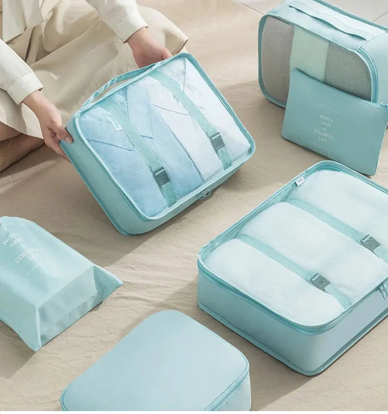 10/7-Piece Travel Organizer Set – Suitcase Packing Cubes