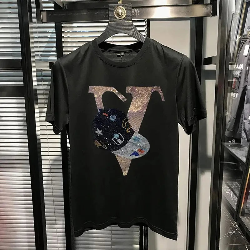 Men's Plus Size Hip-Hop T-Shirt – Cartoon Print