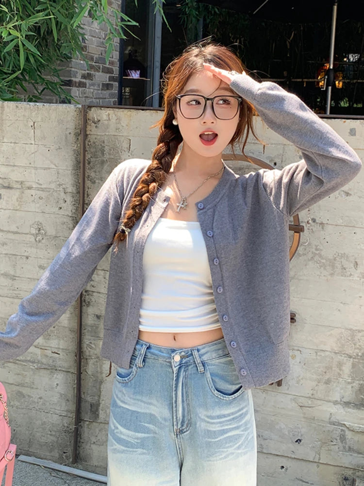 Women's Long Sleeve Knit Cardigan