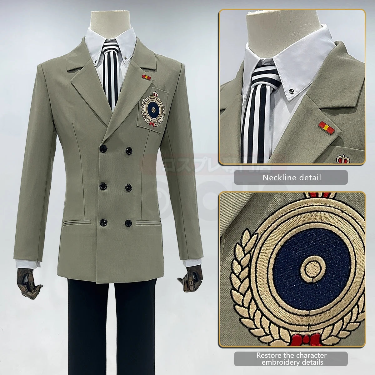 Akechi Goro Detective Anime Cosplay Costume