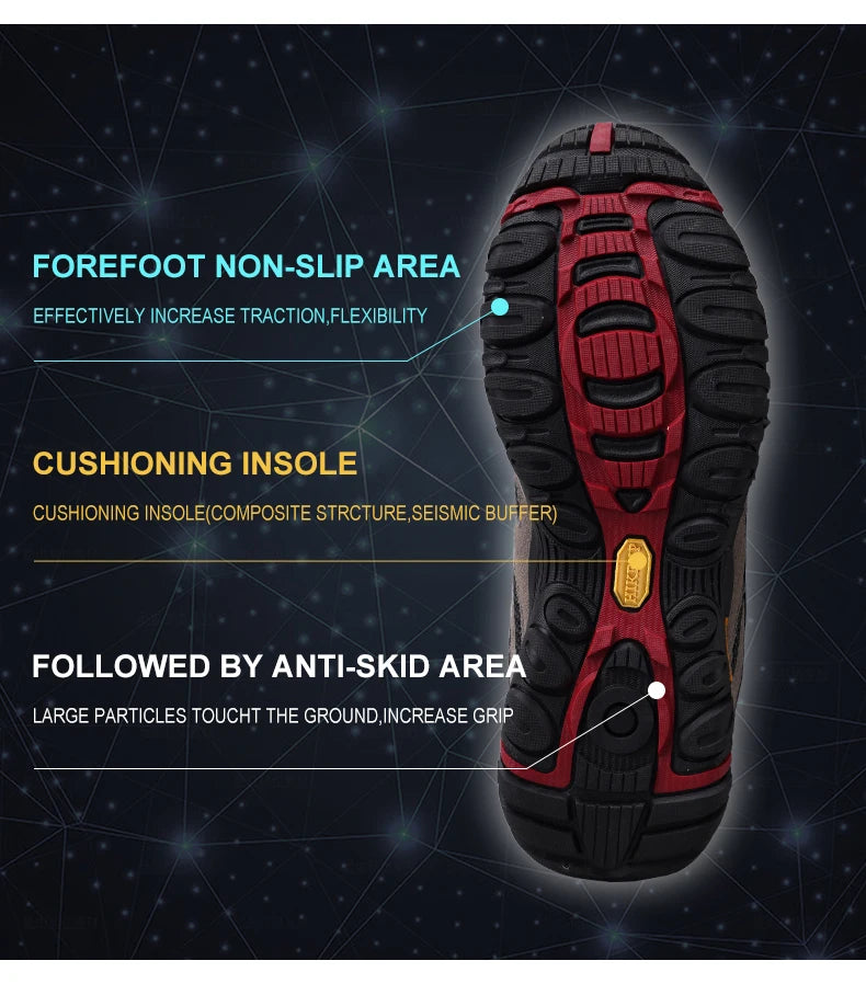 أحذية المشي لمسافات طويلة الخارجية القابلة للتنفس للرجال