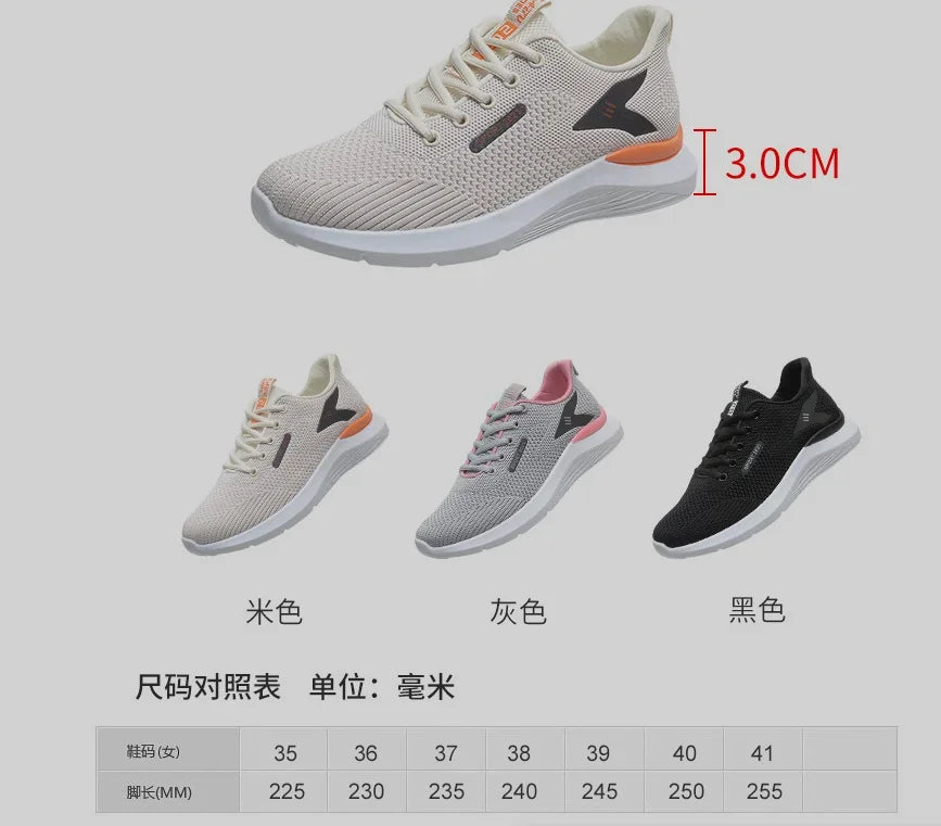 Women Sneakers Lightweight Soft Sole Trainers