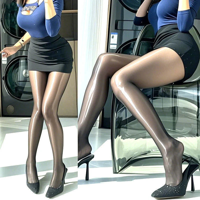 Women Transparent Disco Socks