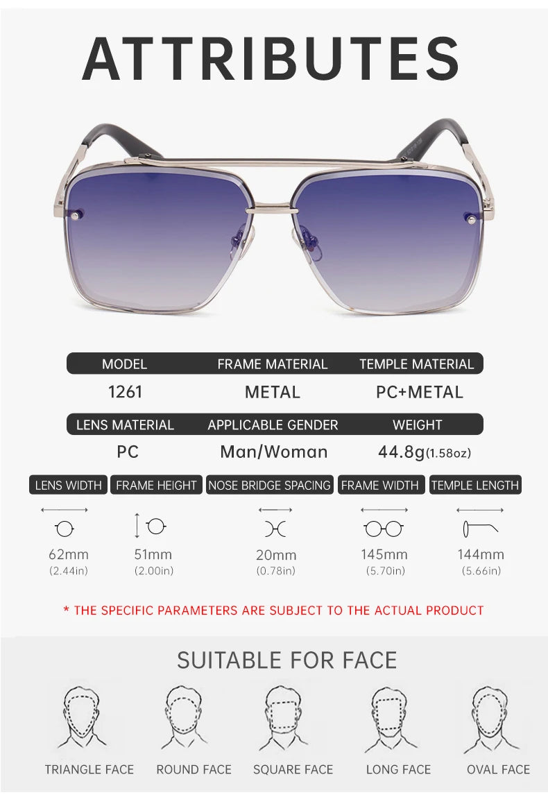 Oversized Square Sunglasses