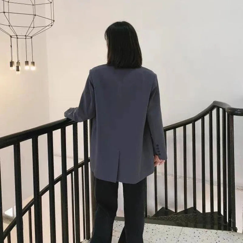 Gothiq™ – بليزر ستريتوير بتفاصيل سلسلة (نمط هاراجوكو بانك، مقاس كبير)