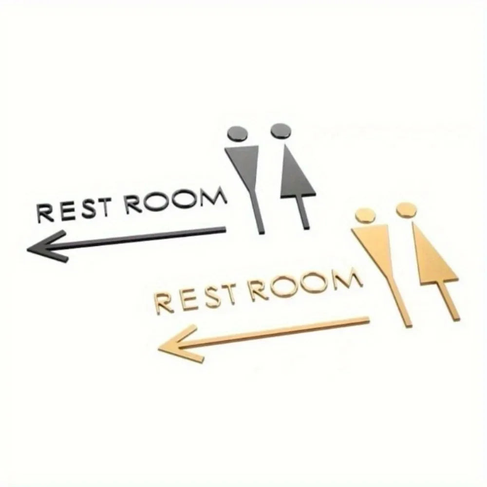 Luxury Acrylic Washroom Sign