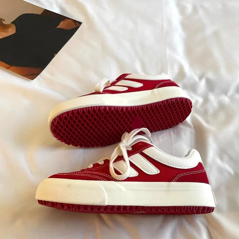 Women Canvas Shoes Platform Walking Shoes