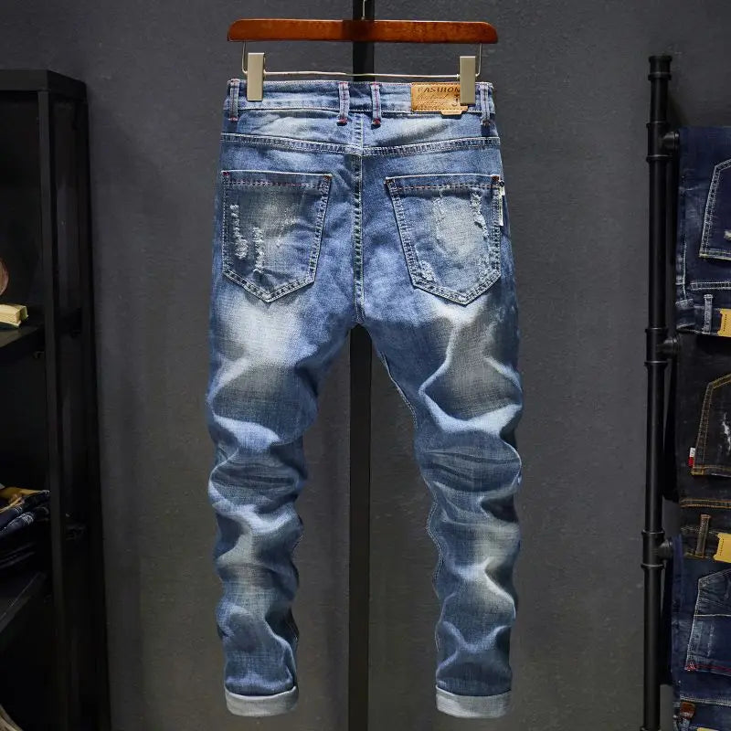 Apex Ripped Straight Jeans