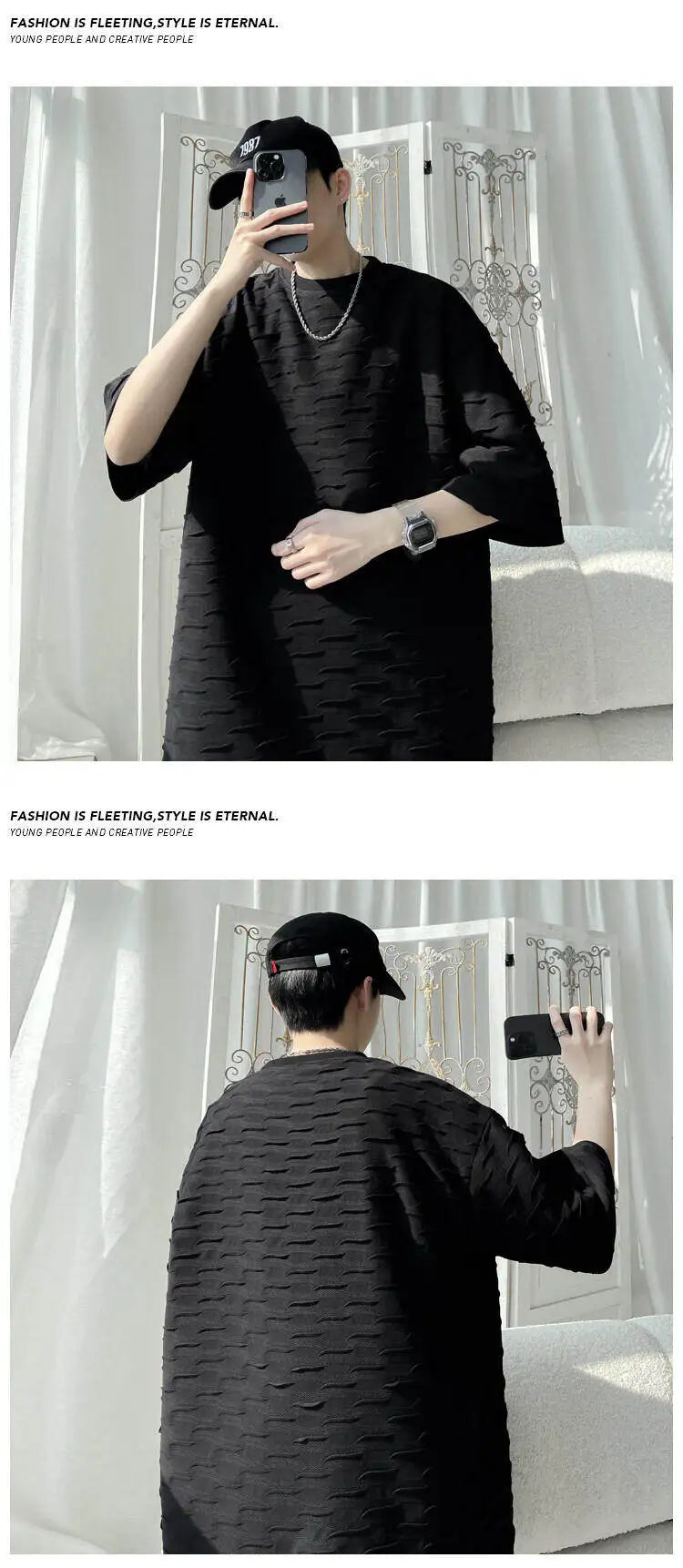 Men's Plus Size Cotton T-Shirt – M-5XL