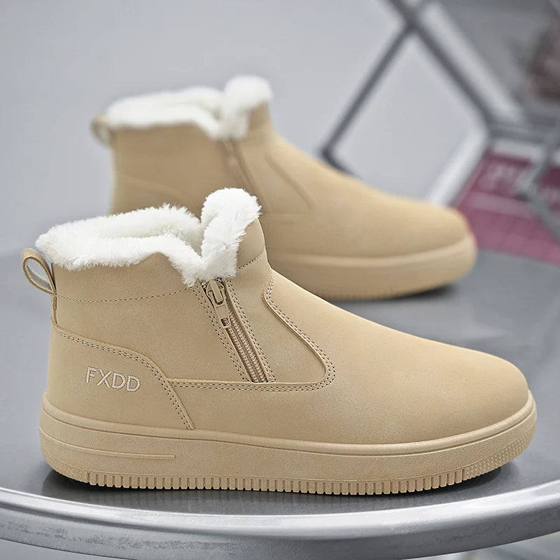 أحذية المطر الخارجية ذات النعل السميك للنساء