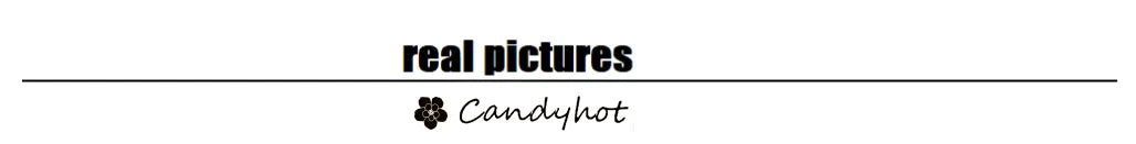 Real pictures featuring the Candyhot brand logo.