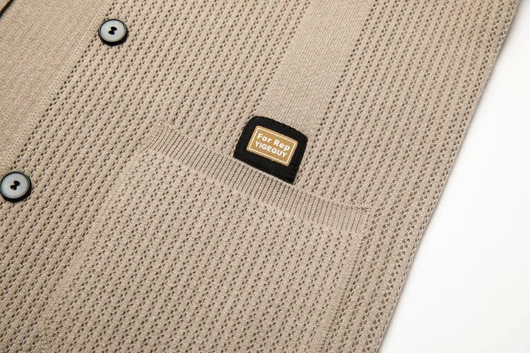 Men V-Neck Cardigan Sweater