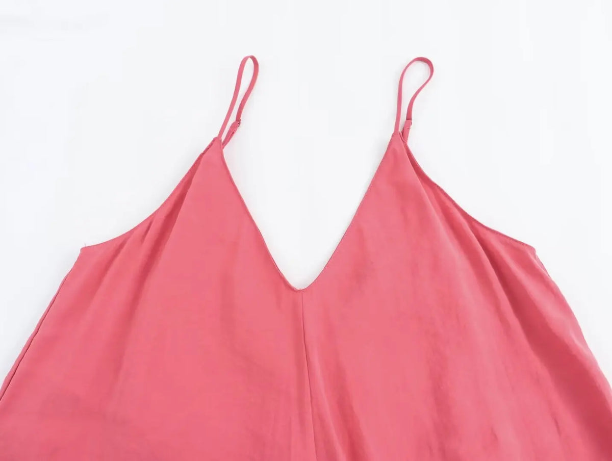 Women's Backless Slip Maxi Dress