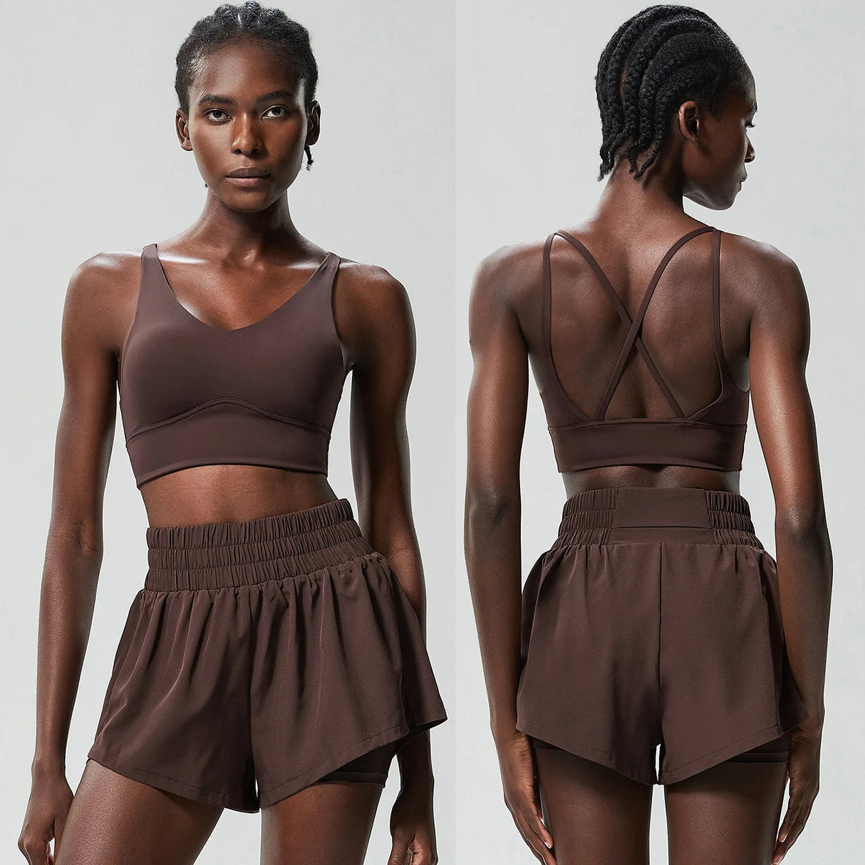 مجموعة رياضية سريعة الجفاف للنساء في الهواء الطلق