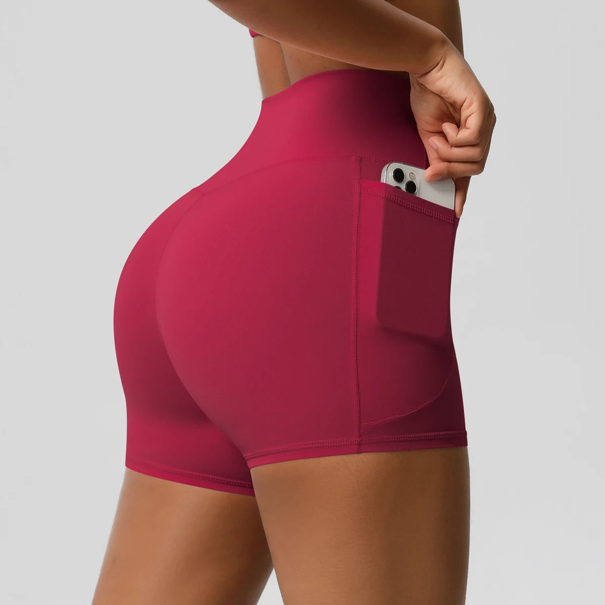 Women's Pocketed Fitness Yoga Shorts