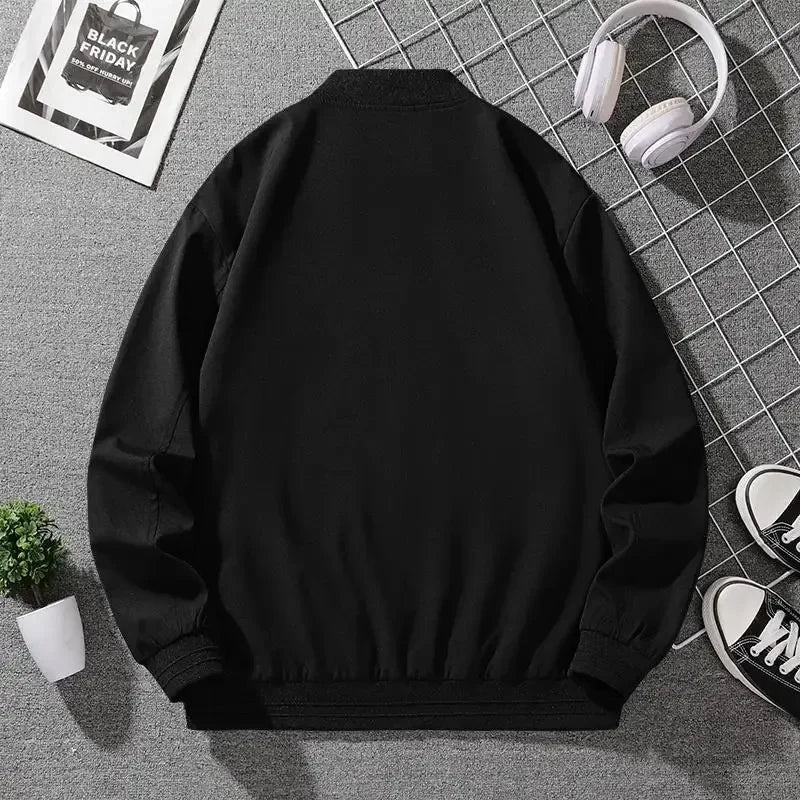 Men's Plus Size Oversized Bomber Jacket