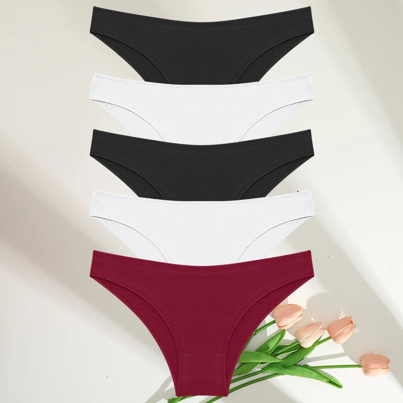 Women Cotton Panties Set (5pcs)