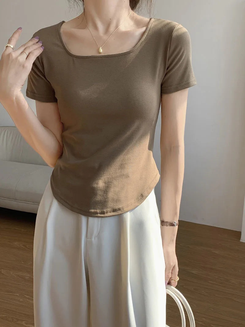 Women Chinese Buckle Tee