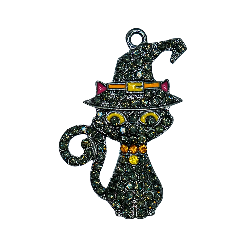 زينة أحذية نسائية على شكل جمجمة مع مشابك معدنية