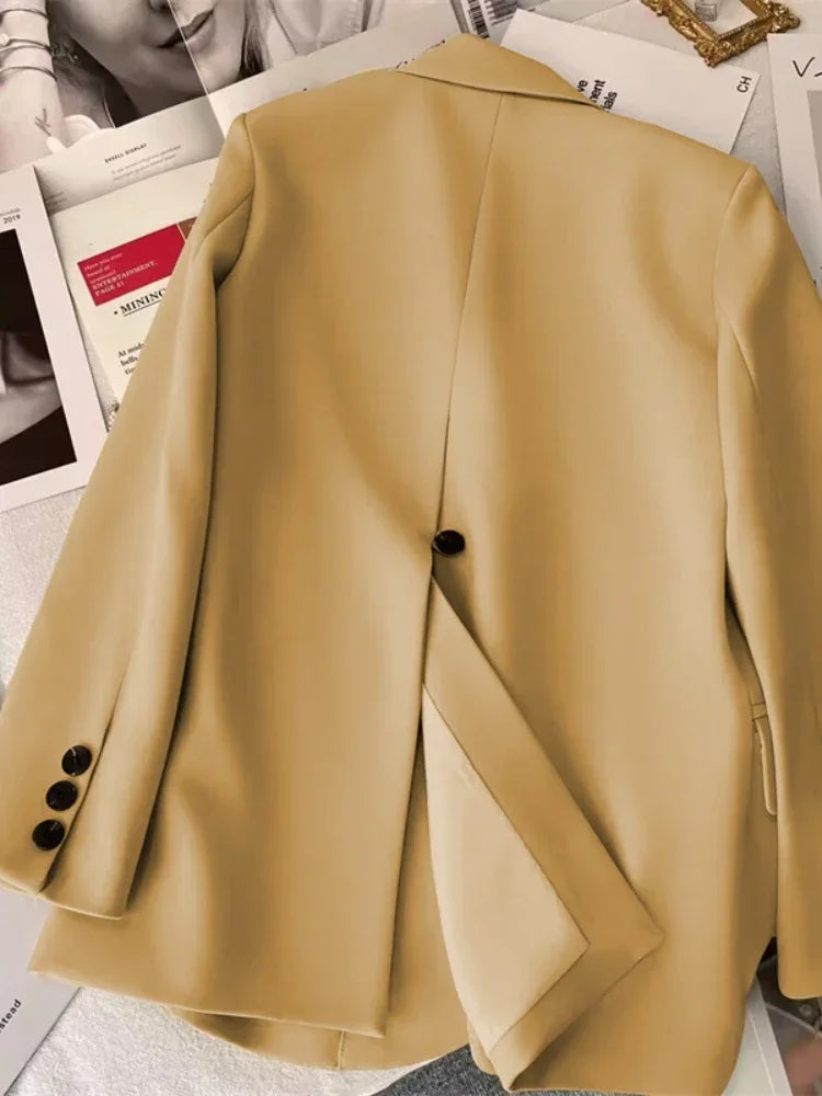 TrendyCore™ – Streetwear Office Blazer (Long Sleeve, Korean Fit, 2025 Vibe)