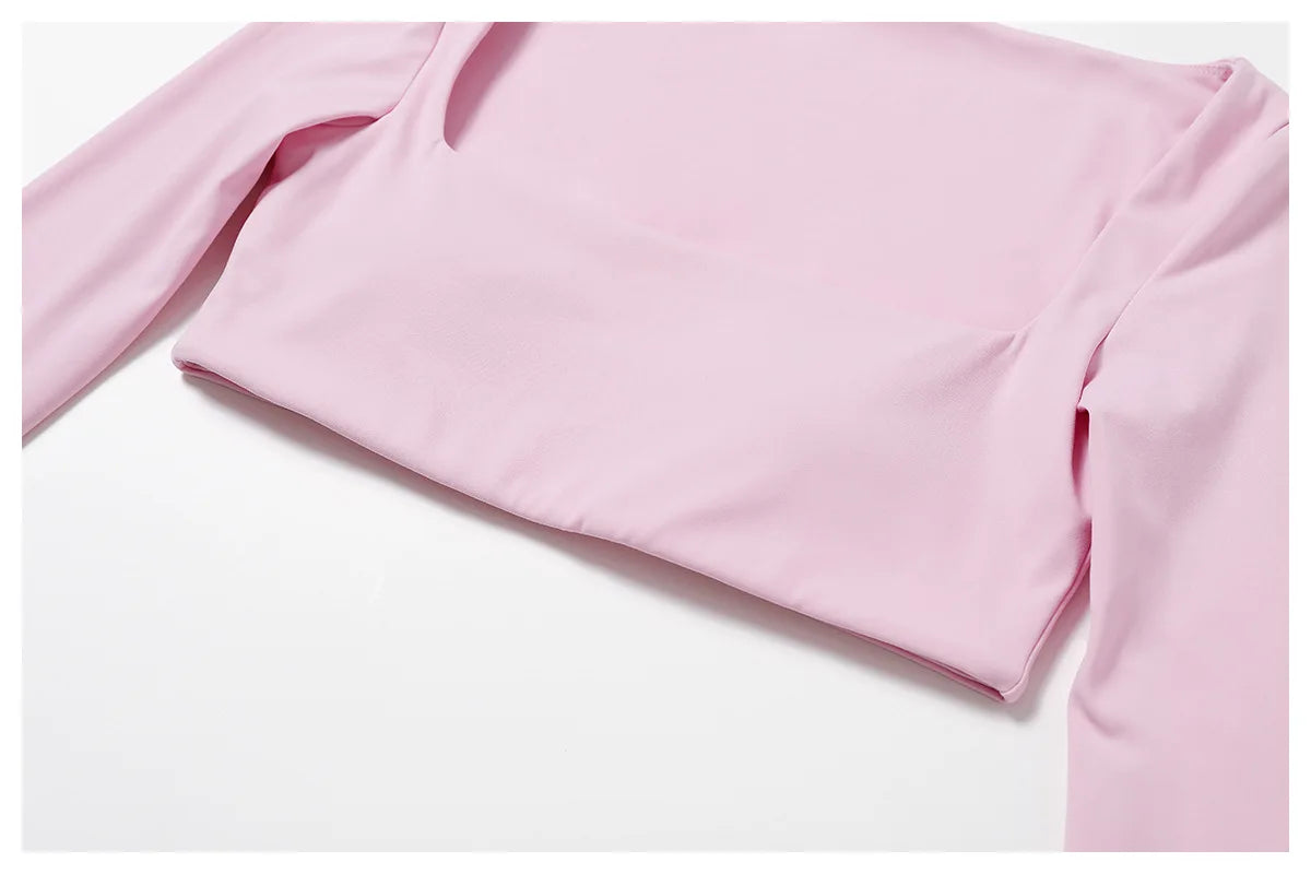 Women's Long Sleeve Yoga Shirt – Gym Push-Up Fitness Top