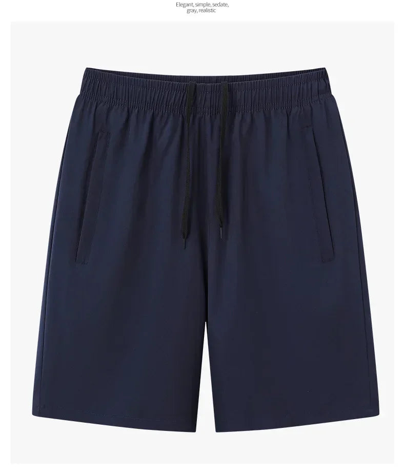 Men's Plus Size Casual Ice Silk Shorts 7XL–8XL Quick Dry