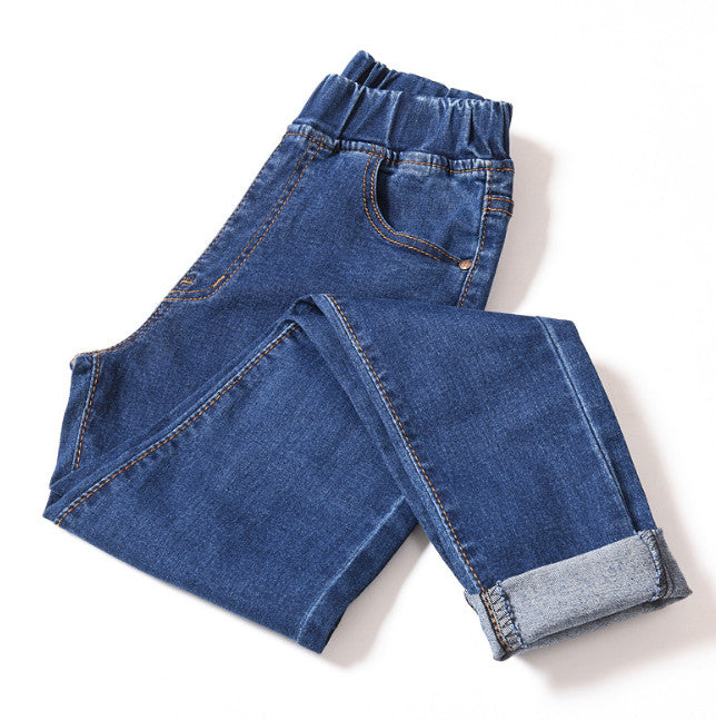 Women High Elastic Curvy Skinny Jeans