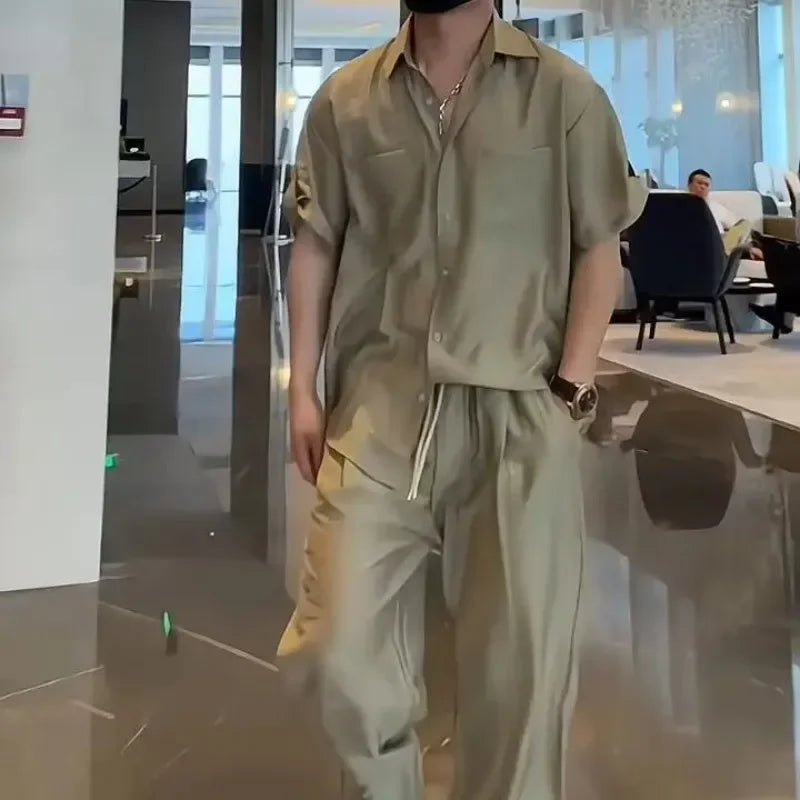 Men Nylon Two-Piece Set