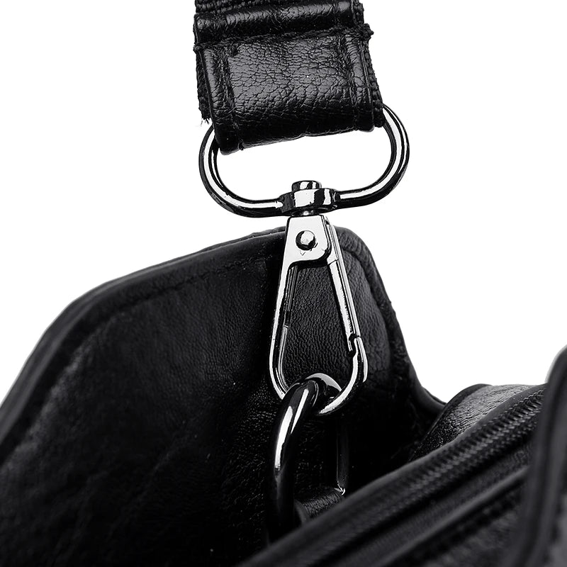 Classic Leather Crossbody Bag