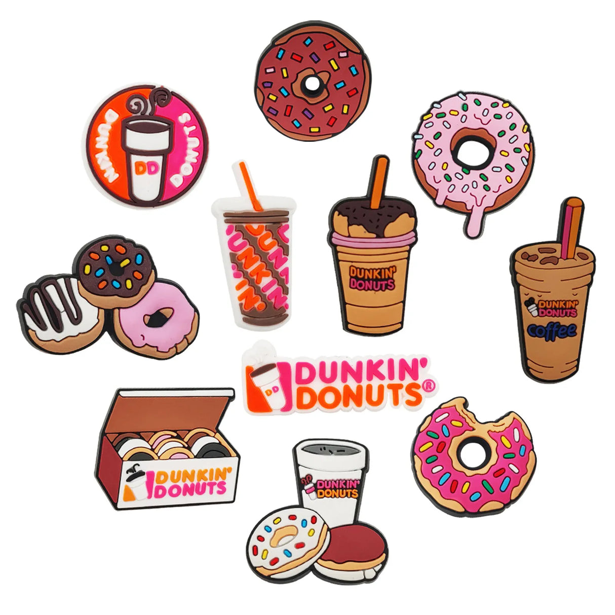 Women Food Cartoon Shoe Charms Cute Set