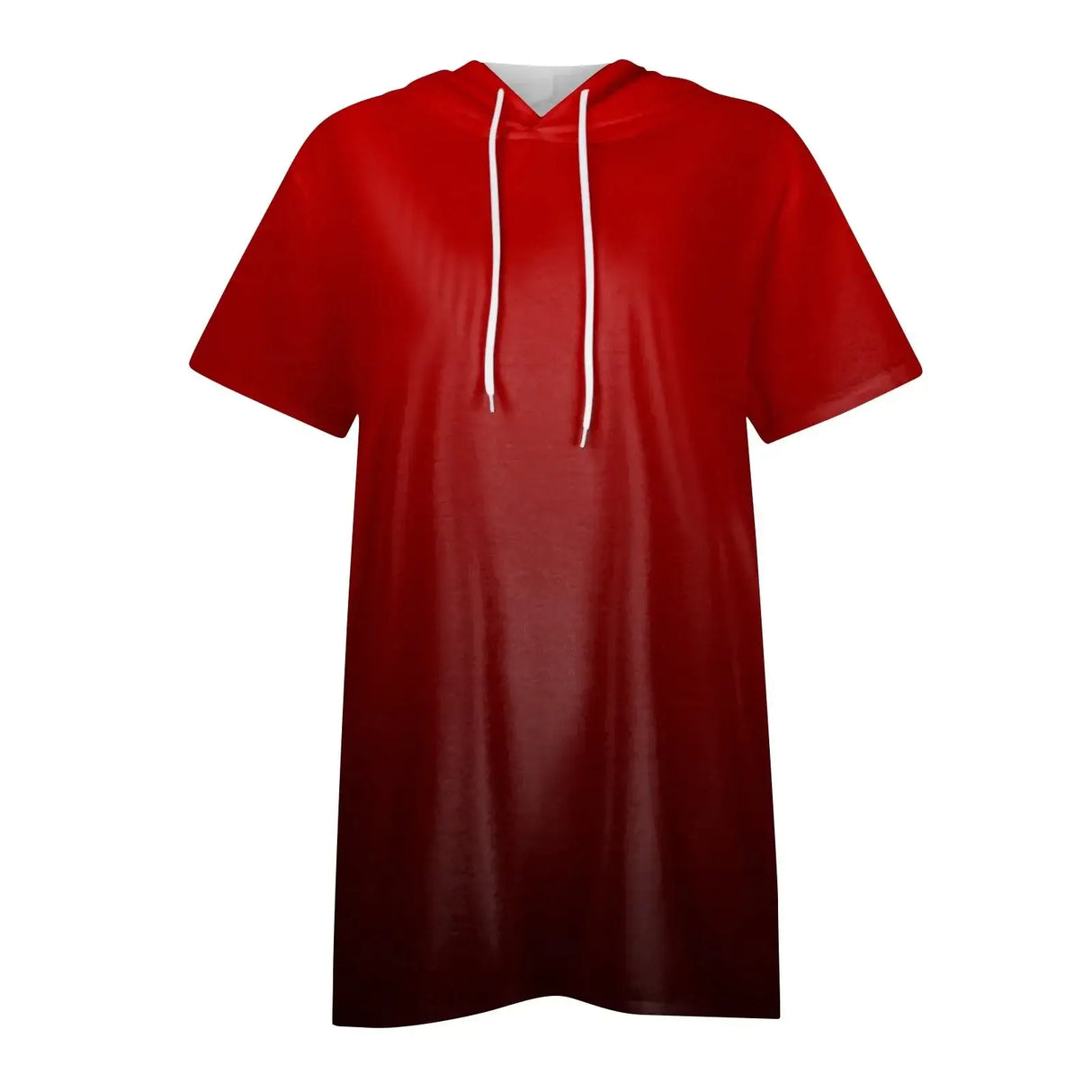 هودي نسائي كبير الحجم بأكمام قصيرة