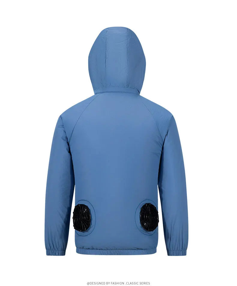Men Cooling Fan USB Cotton Jacket