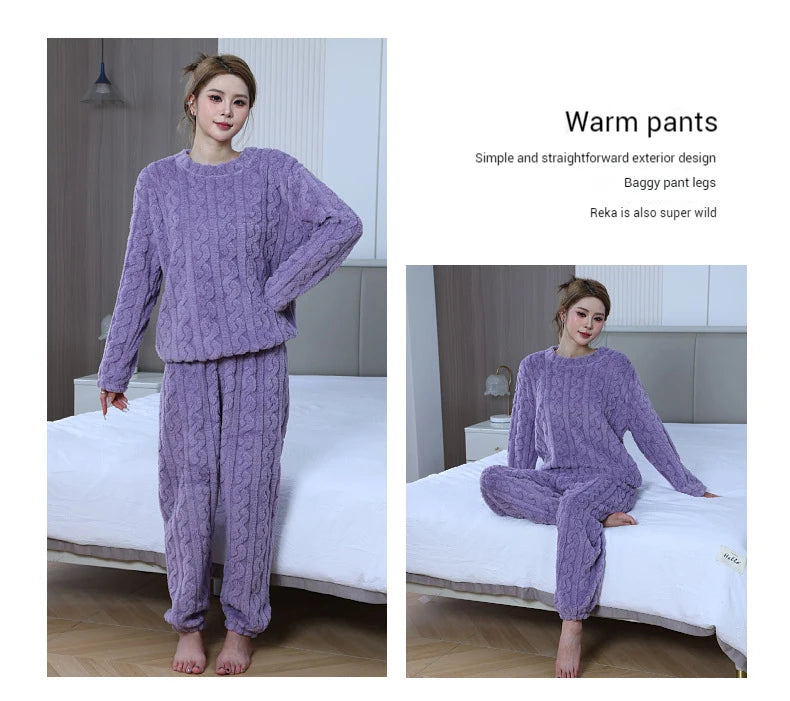 Women's Velvet Pajama Set