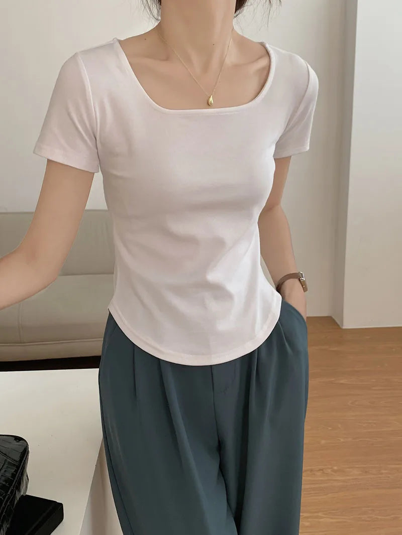 Women Chinese Buckle Tee