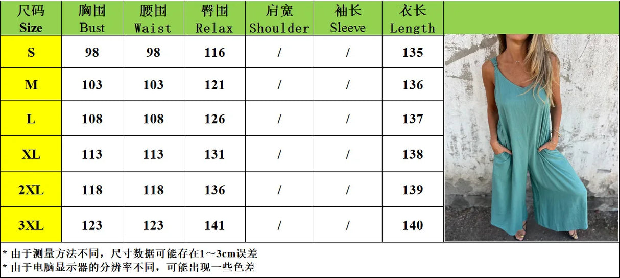 ZenFit™ – V-Neck Wide Leg Sleeveless Jumpsuit (Minimal, Cool & Flexible)