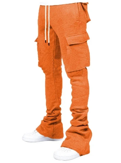 Men's Plus Size Stacked Cargo Pants – Fleece Streetwear