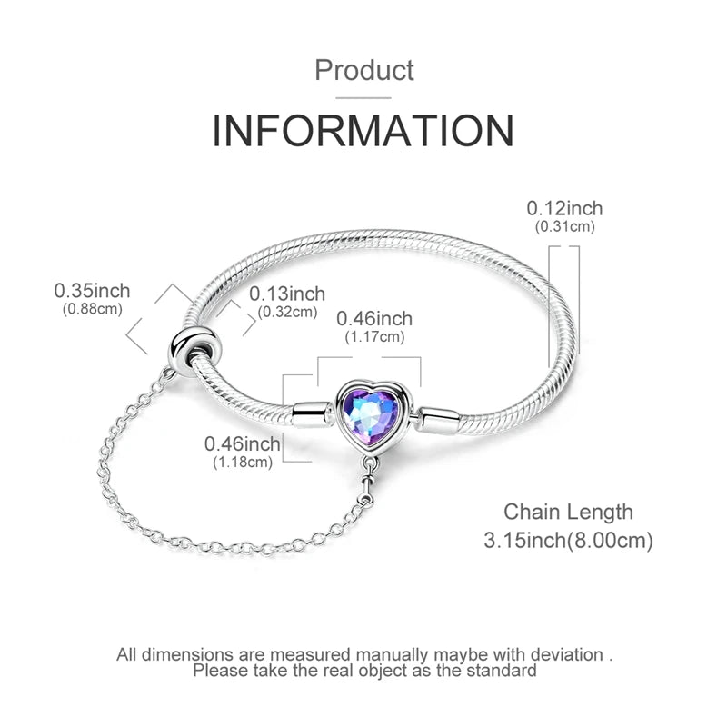 Sterling Silver Heart Bracelet