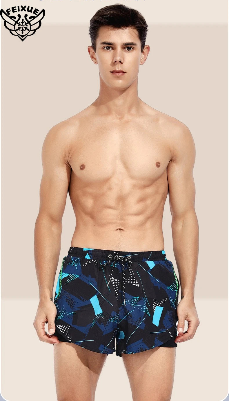 شورت سباحة رجالي للشاطئ بمقاسات كبيرة