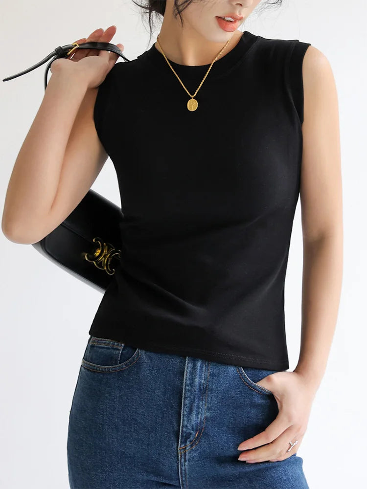 Colorful Round Neck Camisole Vest