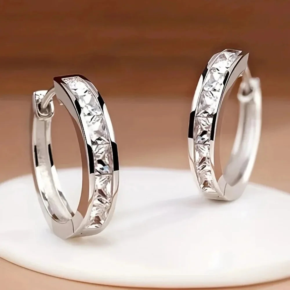 CZ Hoop Earrings