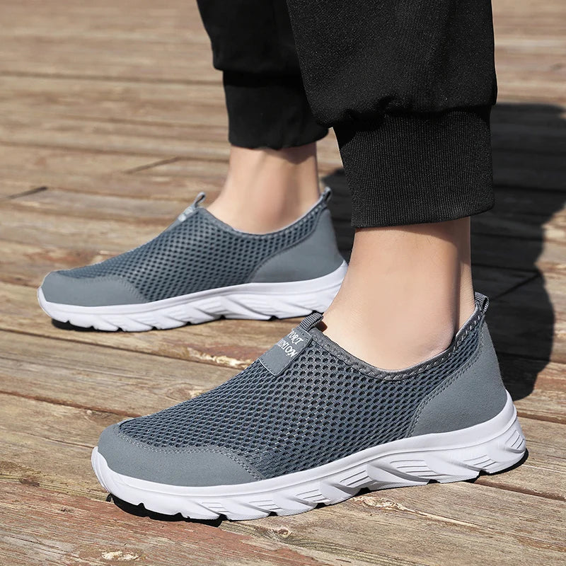 Men Breathable Mesh Walking Loafers