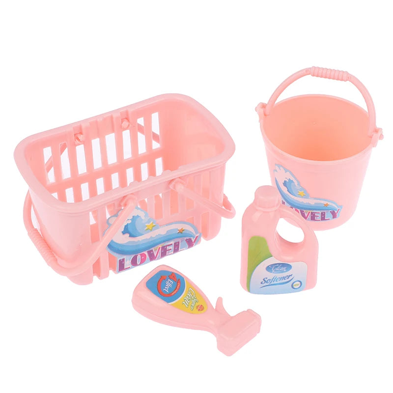 Kids Dollhouse Laundry Play Set